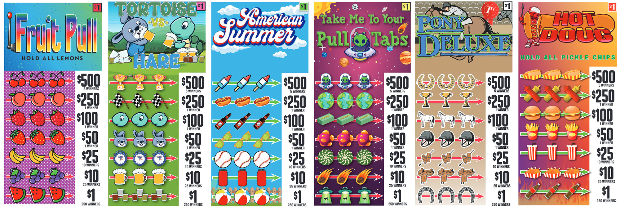 Pull-to-Win Gaming Pull-Tabs